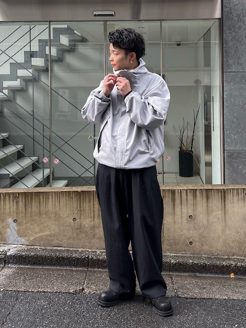 soerte セットアップ　上下セット　マウンテンパーカー　カーゴパンツ soerte/トータルパターンルーズマウンテンパーカー カーゴパンツ