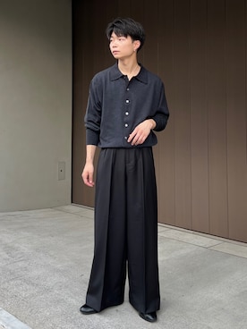 「アイテム（スラックス）」を使った、ひびさん（メンズ・168cm・20代）の秋コーディネート