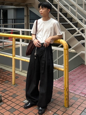 「Tシャツ×デニム」｜ひびさん（メンズ・168cm）の夏コーディネート