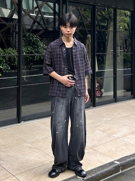 「アイテム（タンクトップ）」を使った、ひびさん（メンズ・168cm・20代）の夏コーディネート