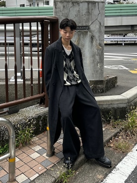 「アイテム（トレンチコート）」を使った、ひびさん（メンズ・168cm）の秋コーディネート