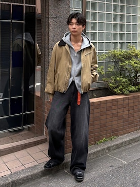 「SINSS（シンス）のアイテム（ジャケット/アウター）」を使った、ひびさん（メンズ・168cm）の秋コーディネート