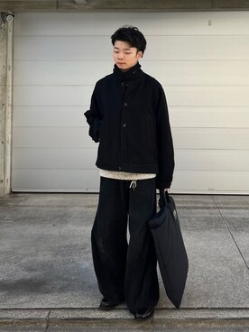 「NVRFRGT（ネヴァーフォーゲット）のアイテム（その他パンツ）」を使った、ひびさん（メンズ・169cm）の冬コーディネート