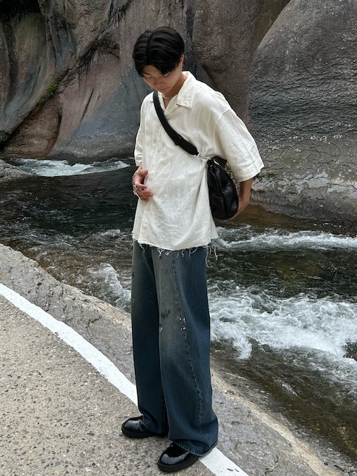 SINSS ジーンズ Baggy silhouette curve denim / バギー