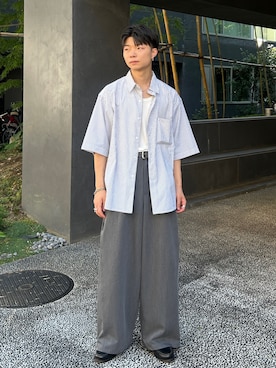 「SINSS（シンス）のアイテム」を使った、ひびさん（メンズ・168cm）の夏コーディネート