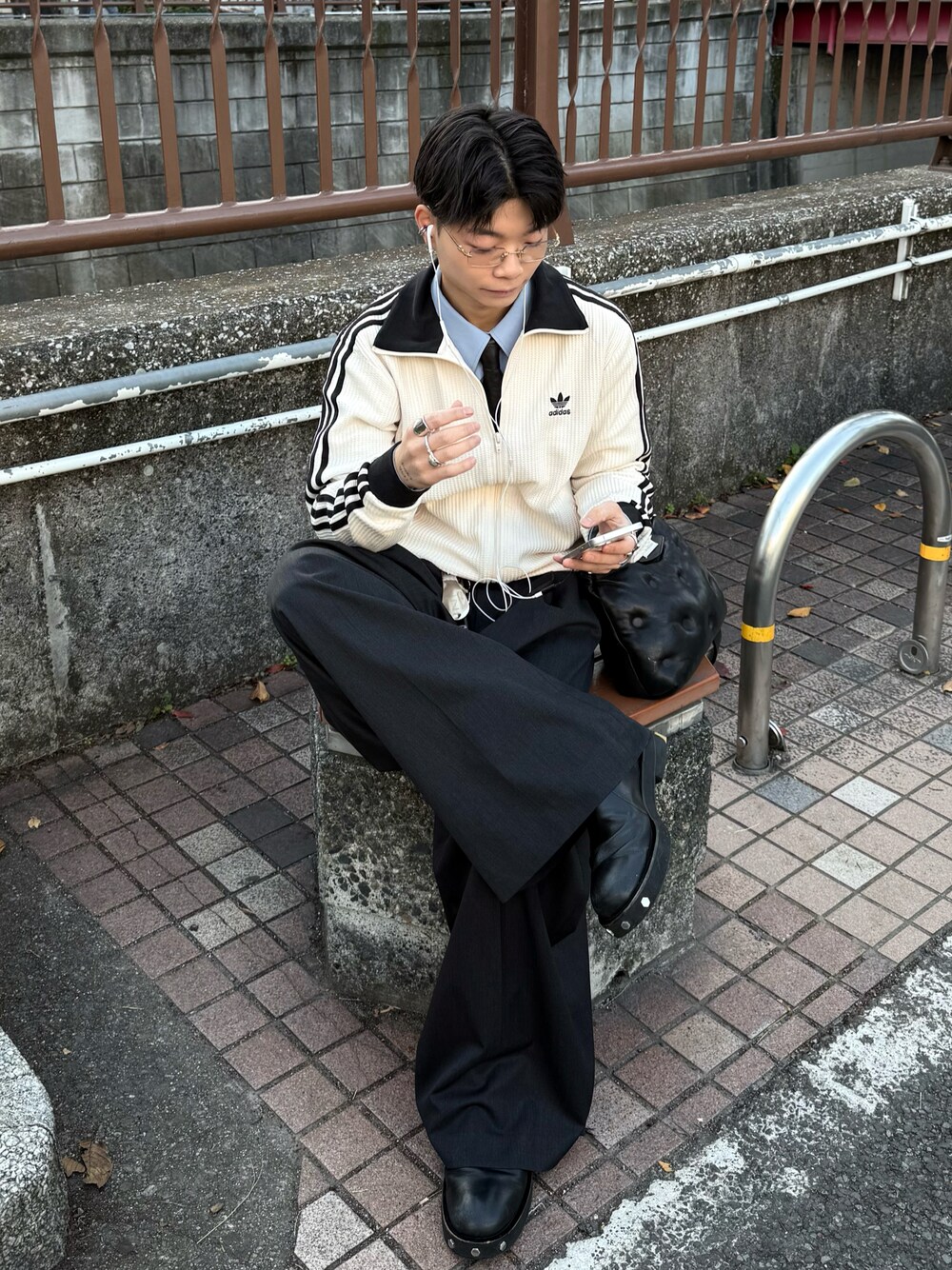 adidas WAFFLE BASKETBALL TRACK TOP ワンダーホワイト（アディダス