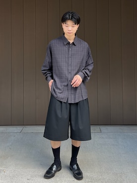 「長袖シャツ」｜ひびさん（メンズ・168cm・20代）の夏コーディネート