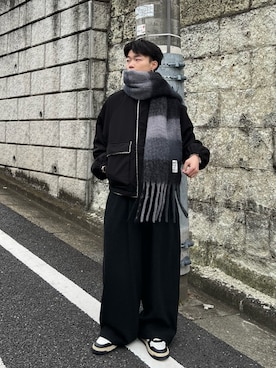 「アイテム（ブルゾン）」を使った、ひびさん（メンズ・168cm）の秋コーディネート