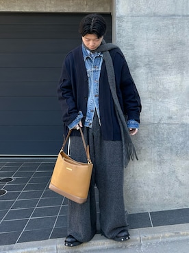 「STUDIOUS（ステュディオス）のアイテム」を使った、ひびさん（メンズ・168cm）の冬コーディネート