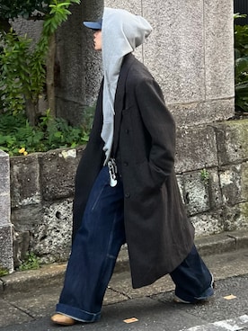 「アイテム（トレンチコート）」を使った、ひびさん（メンズ・168cm）の冬コーディネート