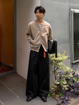 「アイテム（財布/小物）」を使った、ひびさん（メンズ・168cm）の秋コーディネート