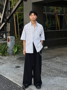 「アイテム（ブーツ）」を使った、ひびさん（メンズ・168cm）の夏コーディネート