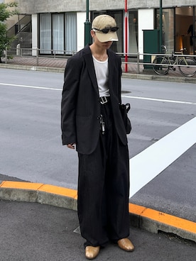 「アイテム（テーラードジャケット）」を使った、ひびさん（メンズ・168cm）の秋コーディネート