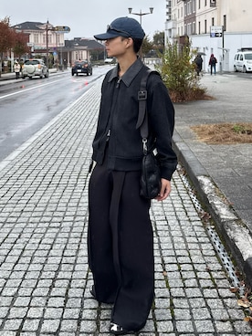 「アイテム（キャップ）」を使った、ひびさん（メンズ・168cm・20代）の秋コーディネート