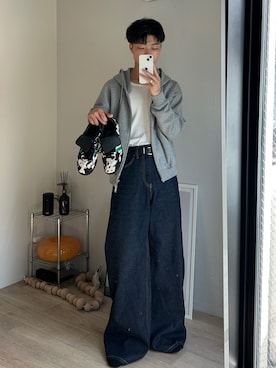 「アイテム（タンクトップ）」を使った、ひびさん（メンズ・168cm・20代）の秋コーディネート