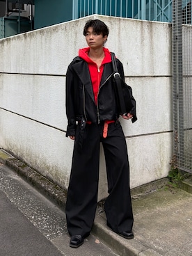 「SINSS（シンス）のアイテム（ジャケット/アウター）」を使った、ひびさん（メンズ・168cm）の秋コーディネート
