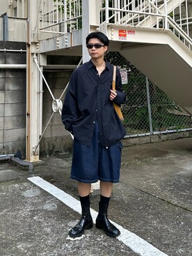 「Bonnie Clyde（ボニークライド）のアイテム」を使った、ひびさん（メンズ・168cm）の秋コーディネート