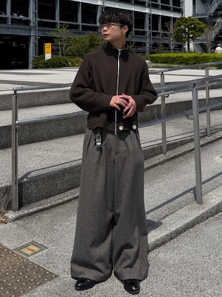 「SANDERS（サンダース）のSANDERS/サンダース 1140TD MILITARY CAP TOE CHELSEA BOOT/ミリタリー キャップトウ チェルシーブーツ（ブーツ）」を使った、ひびさん（メンズ・168cm）の春コーディネート