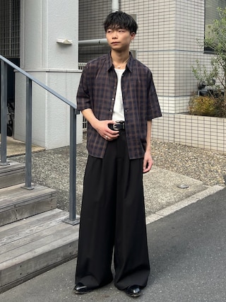 「SINSS(シンス)のSlim fit tank top / スリムフィットタンクトップ(タンクトップ)」を使った、ひびさん(メンズ・168cm)の春コーディネート