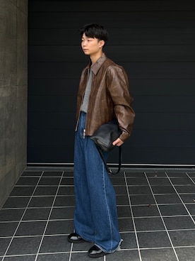 「アイテム（ブルゾン）」を使った、ひびさん（メンズ・168cm・20代）の秋コーディネート