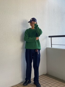 キャップを使った 緑 のメンズ人気ファッションコーディネート Wear