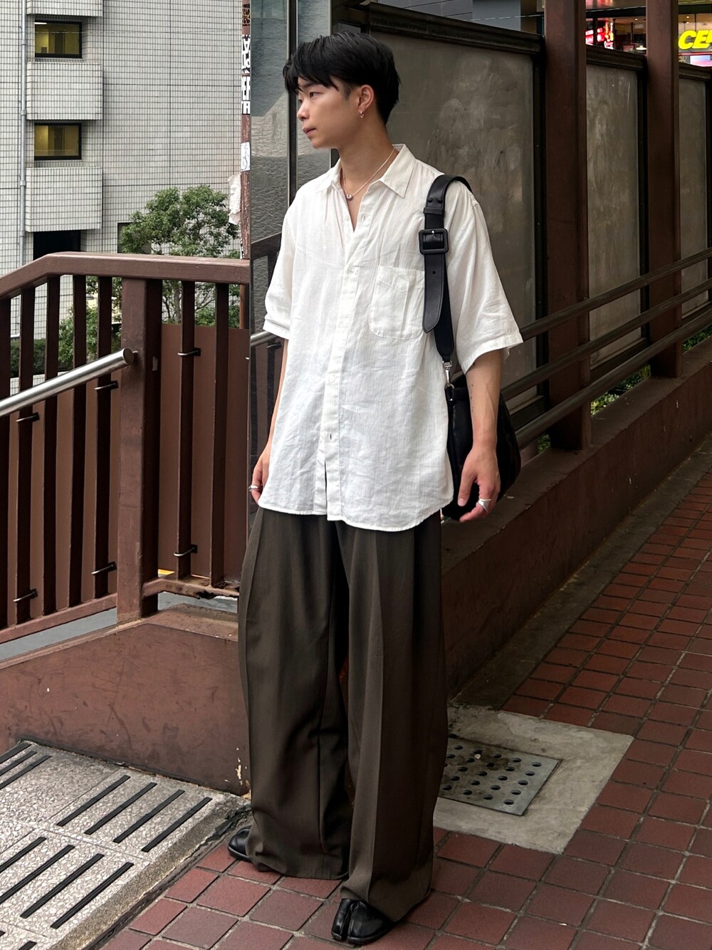 Steven Alan＞ コットン ボイル コードレーン シャツ STANDARD LOOSEを
