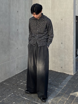 「SINSS（シンス）のNep knit cardigan / ネップニットカーディガン（ニット/セーター）」を使った、ひびさん（メンズ・168cm）の冬コーディネート