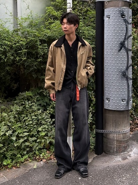 「SINSS（シンス）のアイテム（ジャケット/アウター）」を使った、ひびさん（メンズ・168cm）の秋コーディネート