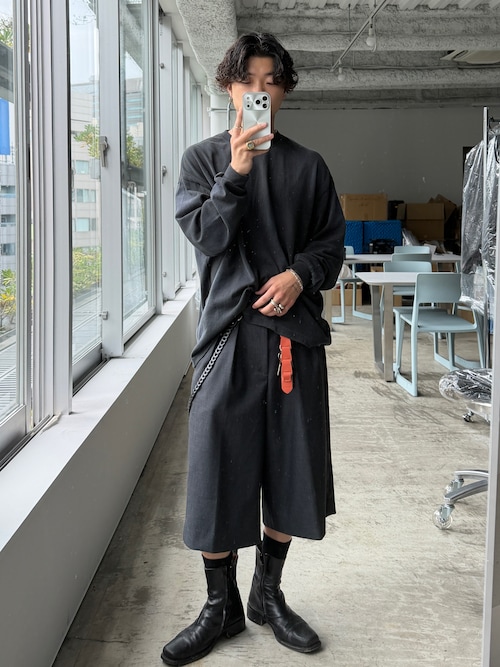 BEAMS（ビームス） スラックス 「ワイドストレートフィット」ショート