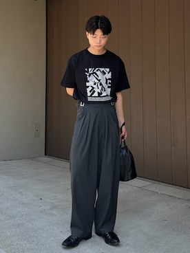 「アイテム（トップス）」を使った、ひびさん（メンズ・168cm・20代）の夏コーディネート