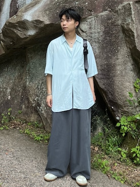 「アイテム（ショルダーバッグ）」を使った、ひびさん（メンズ・168cm）の夏コーディネート