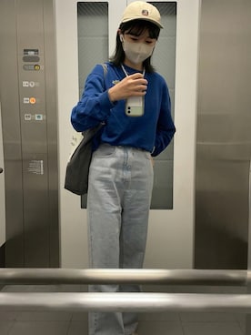 「VANS（バンズ）のVANS ヴァンズ OLD SKOOL DX オールドスクール DX CALM V36CL+ CALM  GINGER（スニーカー）」を使った、Moeriさん（レディース・163cm）の秋コーディネート