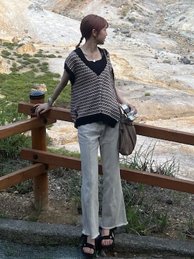 「LIAN」｜Moeriさん（レディース・163cm）の夏コーディネート