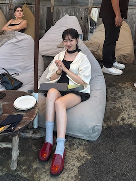 「アイテム（デジタル腕時計）」を使った、Moeriさん（レディース・165cm）の秋コーディネート