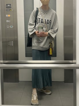 「VANS（バンズ）のVANS ヴァンズ OLD SKOOL DX オールドスクール DX CALM V36CL+ CALM  GINGER（スニーカー）」を使った、Moeriさん（レディース・163cm）の秋コーディネート