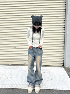 「ネコミミ」｜marinさん（レディース・158cm）の冬コーディネート