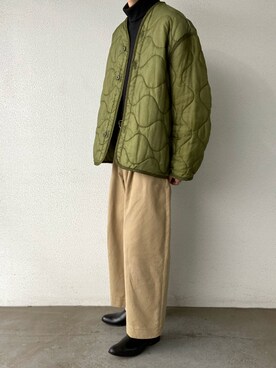 「CHAMULA（チャムラ）のアイテム」を使った、kojiさん（メンズ・173cm）の秋コーディネート