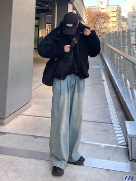 「アイテム（帽子）」を使った、kojiさん（メンズ・174cm）の冬コーディネート