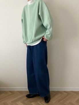 「CHAMULA（チャムラ）のアイテム」を使った、kojiさん（メンズ・173cm）の冬コーディネート