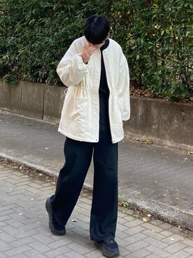 「COS（コス）のアイテム（パンツ）」を使った、kojiさん（メンズ・173cm）の冬コーディネート