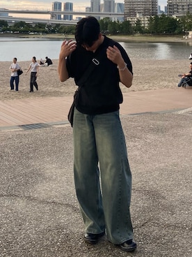 「LUENNA（ルエナ）のアイテム」を使った、kojiさん（メンズ・174cm）の夏コーディネート