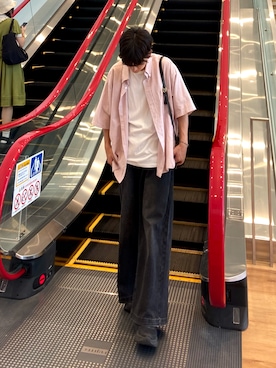 「HOKA（ホカ）のホカ HOKA Bondi 6 1019269（スニーカー）」を使った、kojiさん（メンズ・173cm）の夏コーディネート