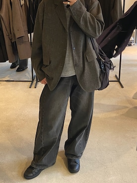 「LUENNA（ルエナ）のアイテム（パンツ）」を使った、kojiさん（メンズ・174cm）の秋コーディネート
