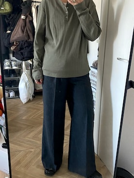 「LUENNA（ルエナ）のアイテム」を使った、kojiさん（メンズ・174cm）の秋コーディネート