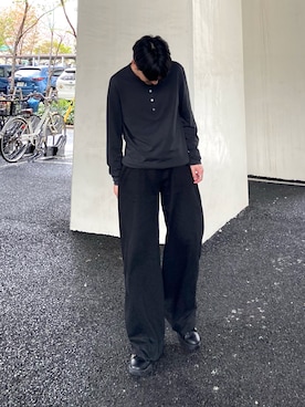 「REBALANCE（リバランス）のアイテム」を使った、kojiさん（メンズ・174cm）の春コーディネート