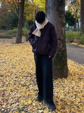 「COS（コス）のアイテム（パンツ）」を使った、kojiさん（メンズ・173cm）の冬コーディネート