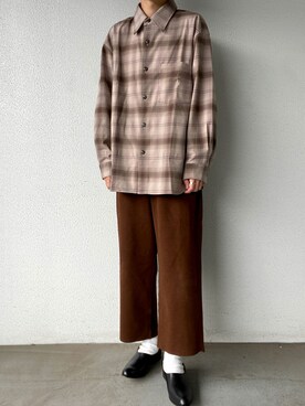 「CHAMULA（チャムラ）のアイテム（シューズ）」を使った、kojiさん（メンズ・173cm）の秋コーディネート