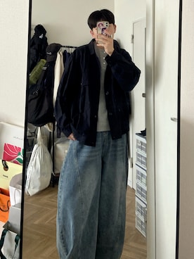 「REBALANCE（リバランス）のアイテム」を使った、kojiさん（メンズ・174cm）の春コーディネート