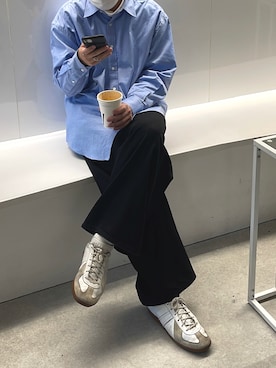 「COS（コス）のアイテム（パンツ）」を使った、kojiさん（メンズ・173cm）の冬コーディネート