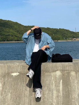 「COS（コス）のアイテム（パンツ）」を使った、kojiさん（メンズ・173cm）の夏コーディネート